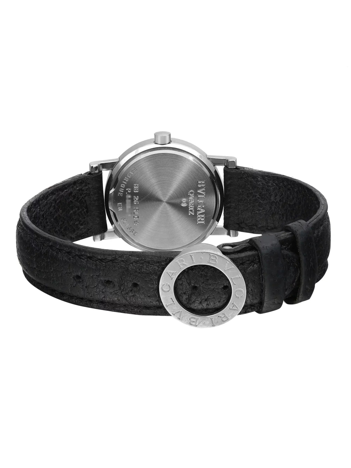 Bvlgari 26mm Dial Watch Steel Quartz Black SLD Bvlgari Ladies BB 26