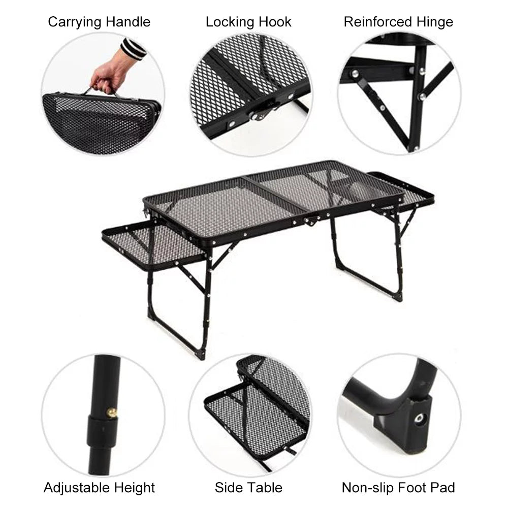 Dcenta Convenient Camping, Prep Table, Food Folding and for Ideal Compact, Picnics Station and