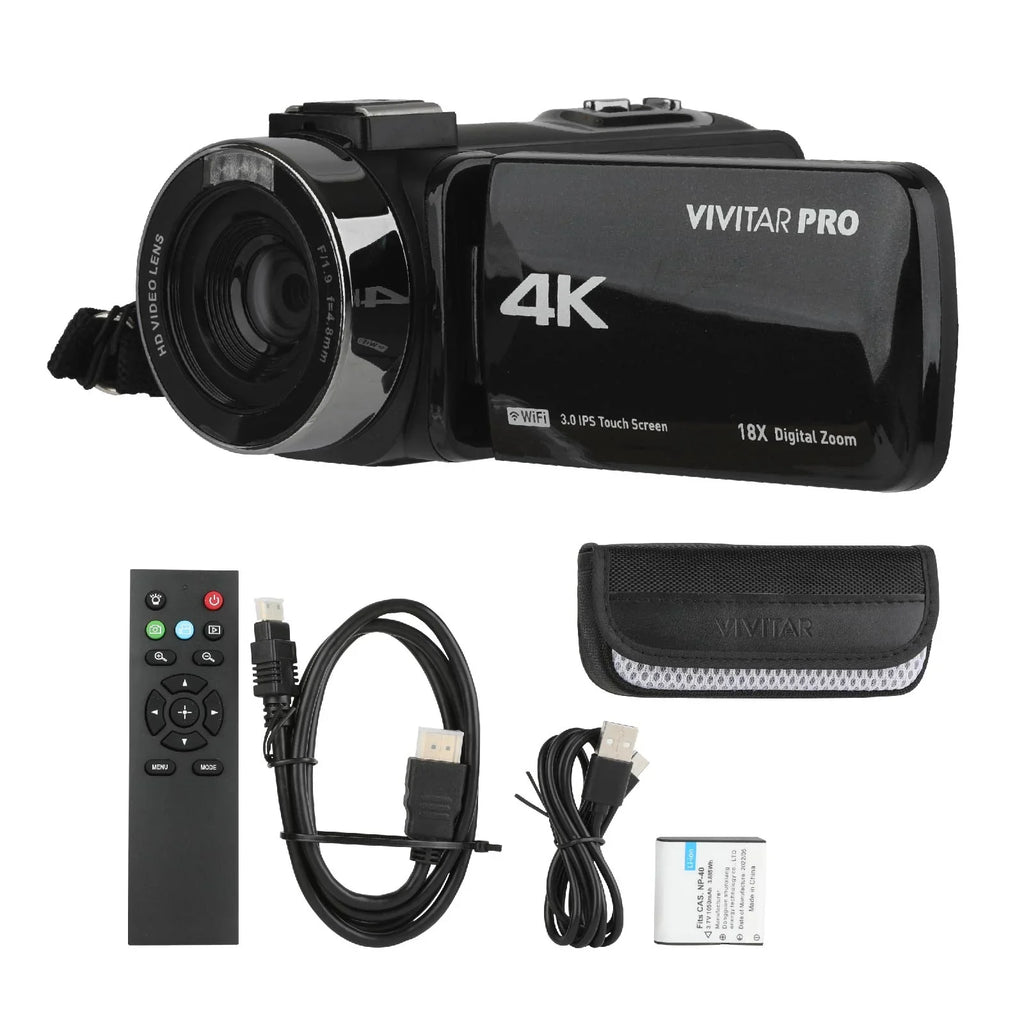 Remote 4K Vision, HD WIFI, Control Vivitar Night Video Digital Camera,