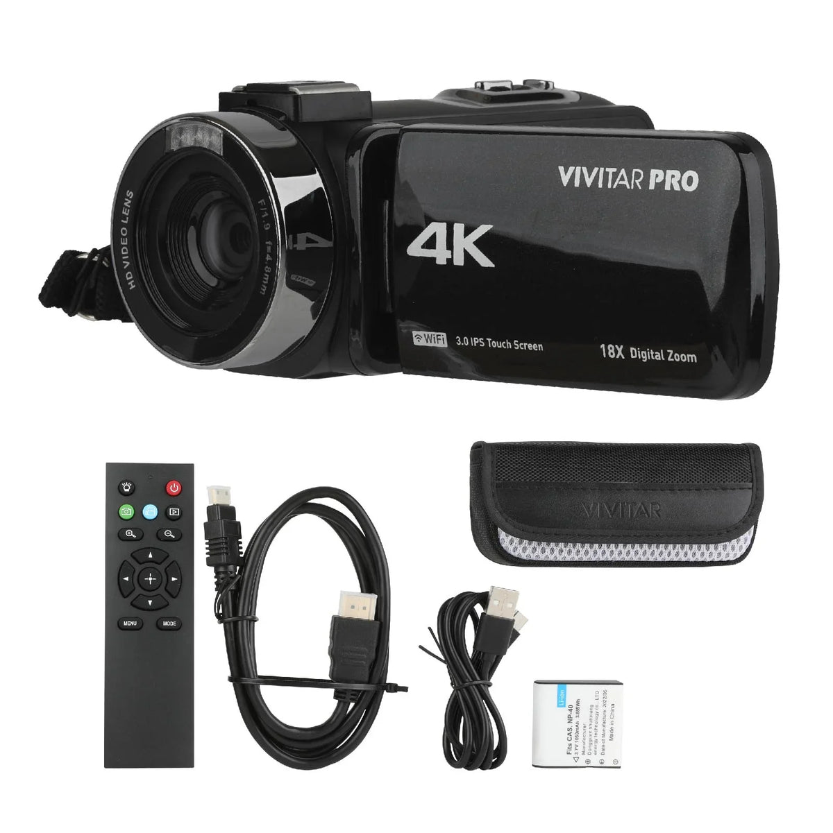 Remote 4K Vision, HD WIFI, Control Vivitar Night Video Digital Camera,