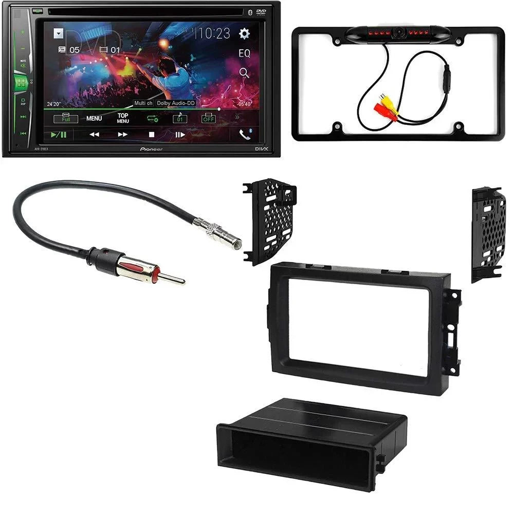 Kit/in-Dash Bundle Media KIT4700 Digital w/OEM Car DVD/CD Touchscreen Camera/Installation Chrysler AVH-241EX Receiver Nav Double Bluetooth/Backup Pioneer Stereo DIN W/ with 6.2" Aspen AM/FM for 2007