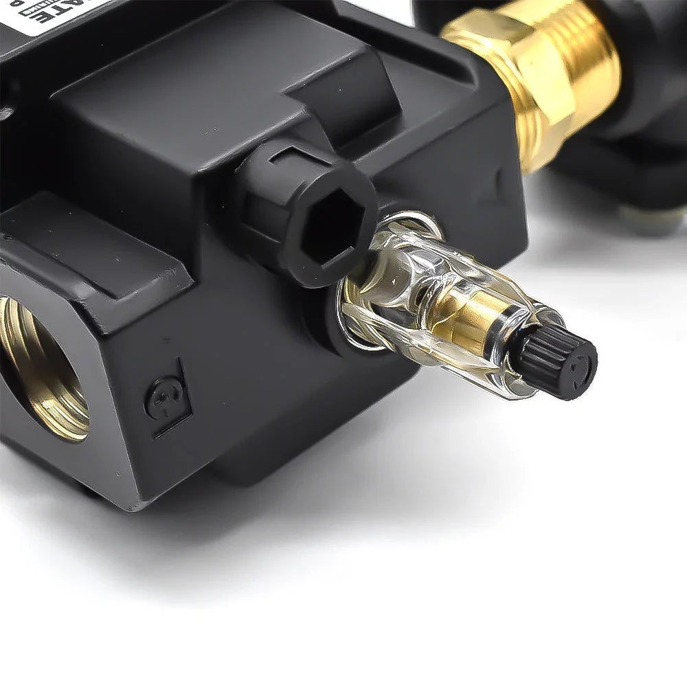 Bowl Filter Handle Pneumatics WC1081HDGP Lubricator Poly â€ "T" Regulator Made USA Large 1/2" - Interstate Integral in Combo