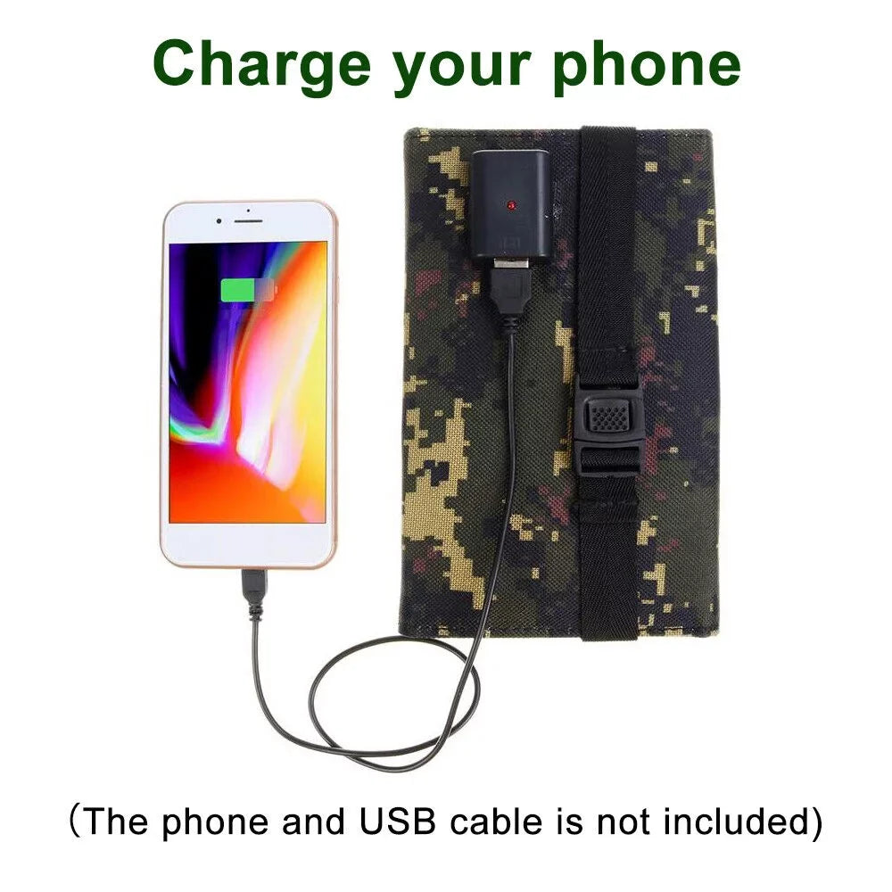 Folding Hiking Camping Panel USB Power Charger Bank Paddsun exterior Phone Solar 80W