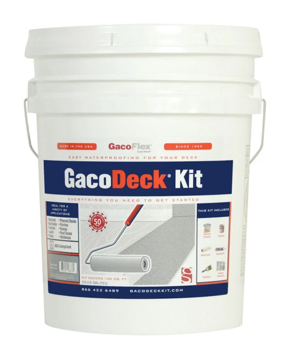 Solid 3.5 Adobe GacoFlex Coating GacoDeck gal. liquid-Based Deck