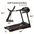 Incline/, Easily with - Speed 3.5HP Gym Capacity Home Electric LBS Exercise Max 330 Home Dcenta Foldable for Workout FYC Running Folding Weight Assembly, 16KM/H Treadmill Treadmill Machine