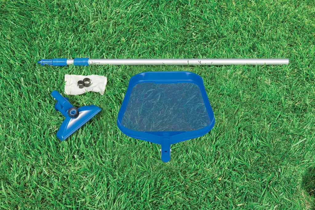 Kit and Frame Pack) Pool Swimming Intex Cleaning (2 Metal Pool Filter Pump with