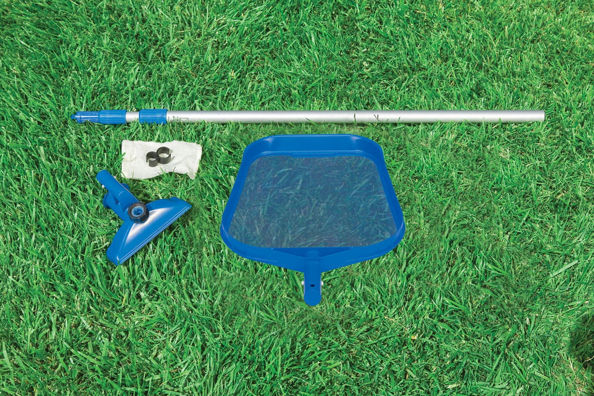 Kit and Frame Pack) Pool Swimming Intex Cleaning (2 Metal Pool Filter Pump with