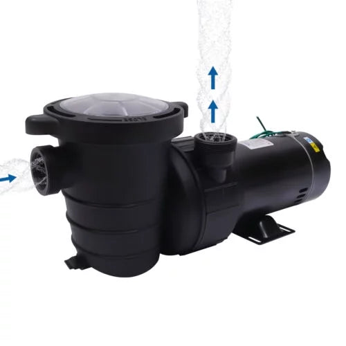Pool Motor Filter Swimming Strainer 1.5HP 5547GPH Pump w/ Ground In/Above 41FT