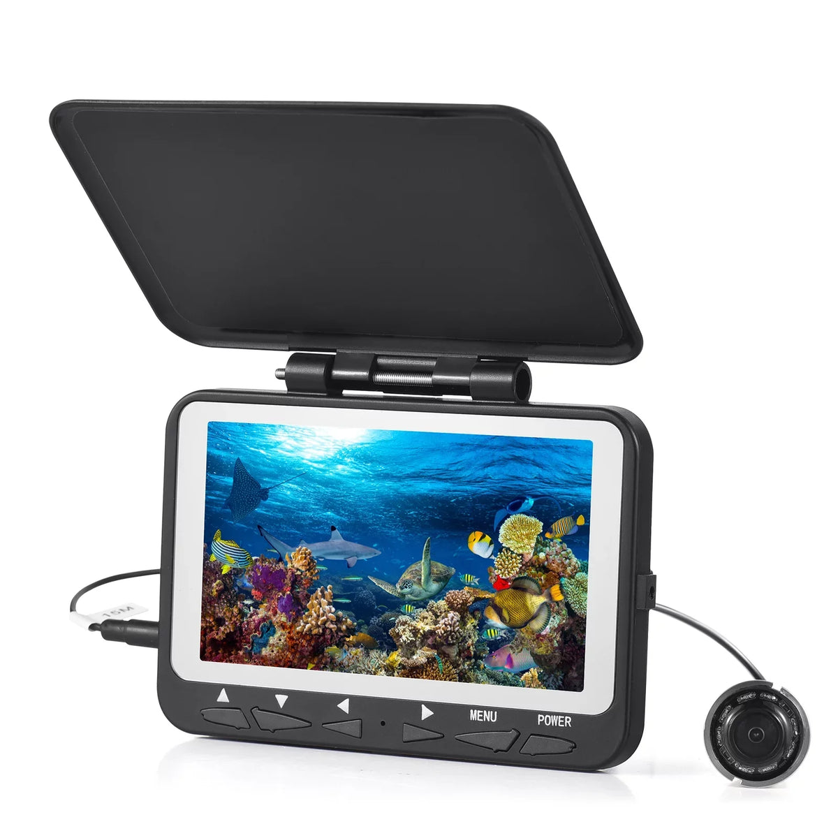 Fishing 15M/30M Fishing Ice Underwater for Vision 1200TVL Camera Fish Camera LCD Boat Night IR 4.3'' 8PCS Dcenta Finder LED