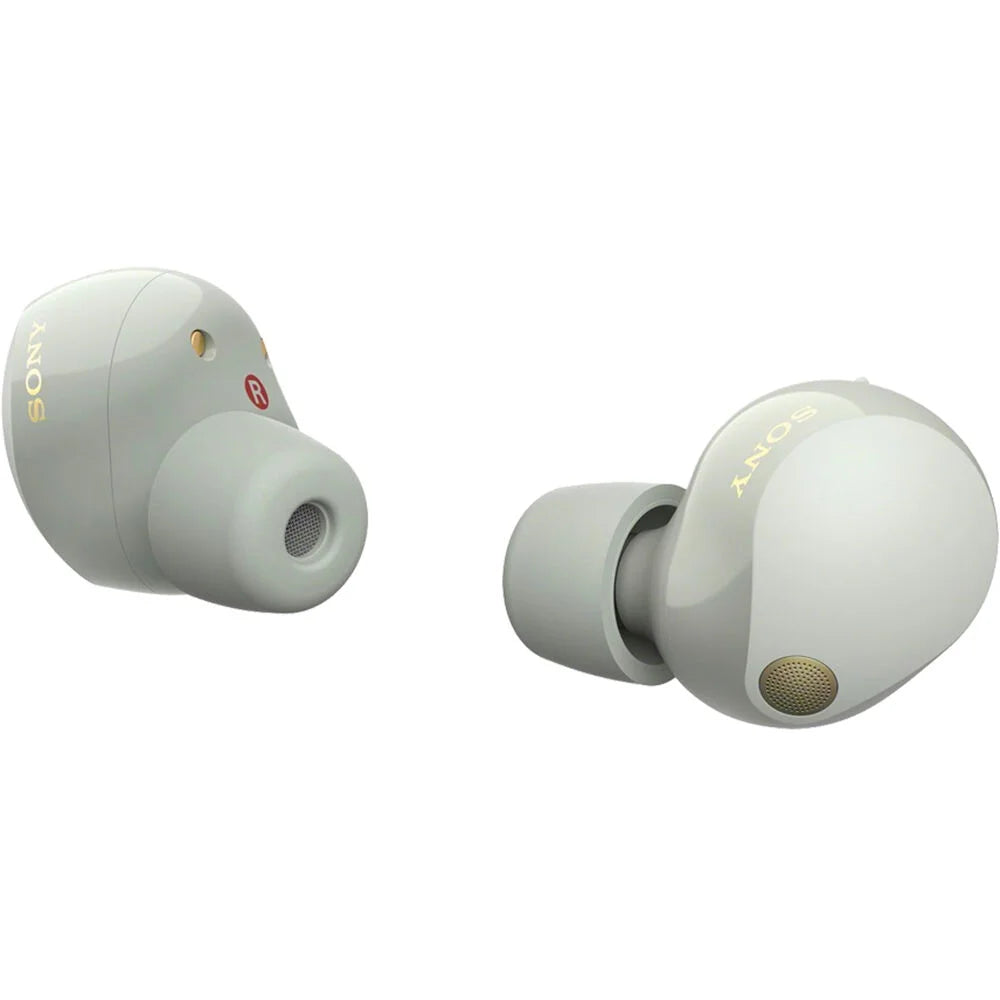 Bundle Warranty WF-1000XM5 Earbuds Noise (Silver) 2 YR Canceling Wireless with