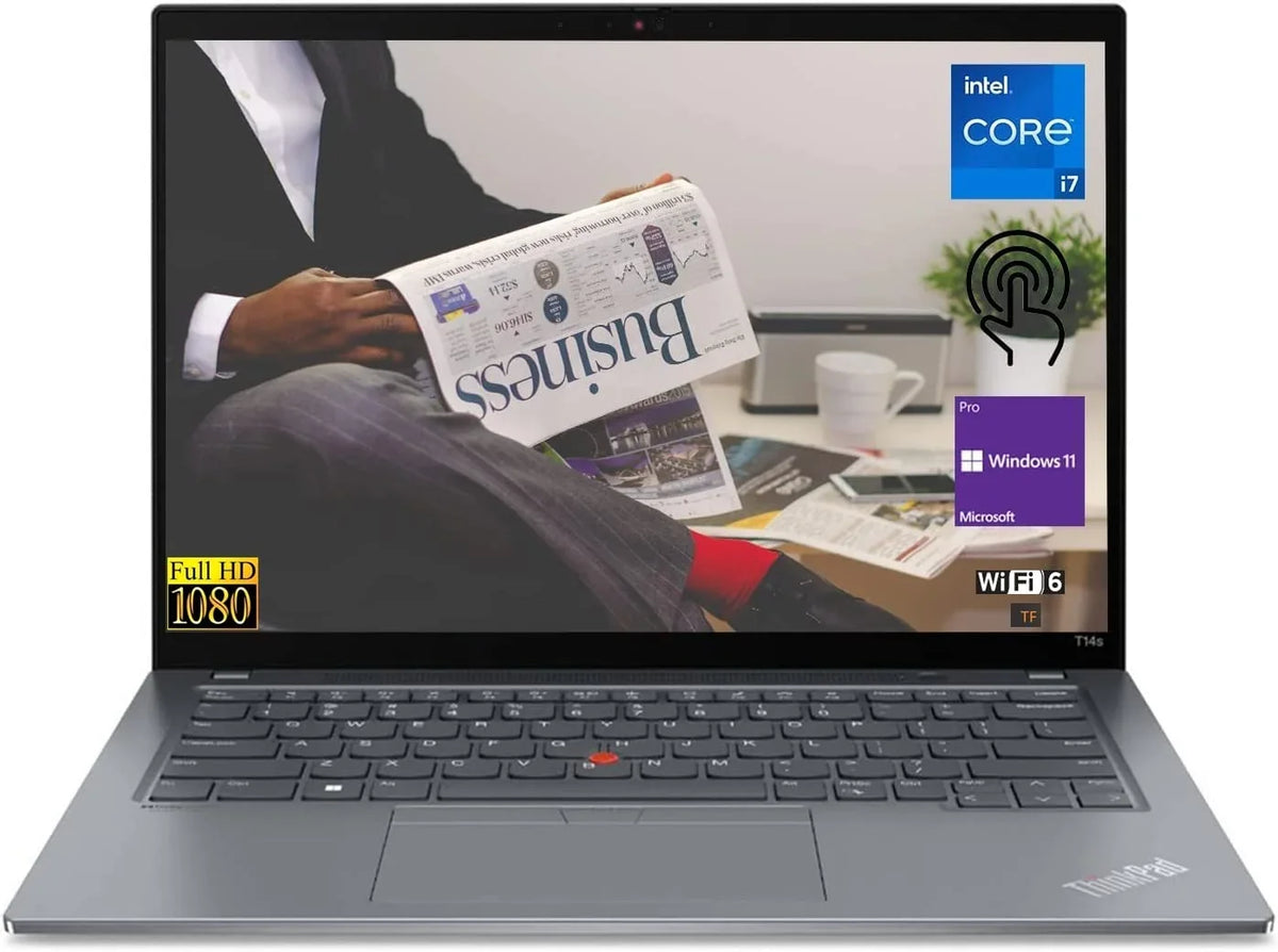 11th | i7-1165G7 | TF Laptop: Intel Backlit-KYB | Gen Premium IPS FP-Reader 16GB | | Touch | Pro Display FHD | T14s 2TB Core SSD Thinkpad | Biz Thunderbolt | RAM 14" WiFi-6 Gen2 Win11