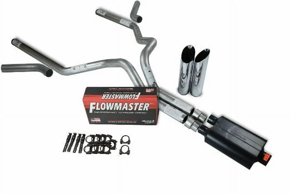 Tip Dual 15-18 Kits 40 Slash Exhaust 3" Corner F150 Super Exit Flowmaster