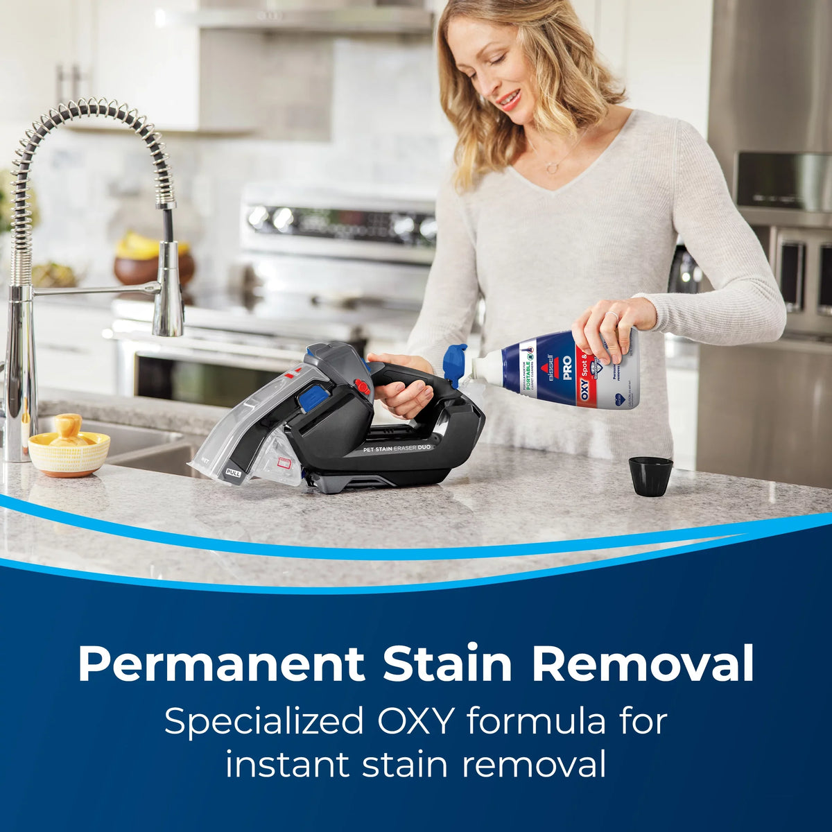 Hand Deep Vacuum, Eraser™ Portable 3706 Stain Duo BISSELL® Cordless Cleaner Pet and