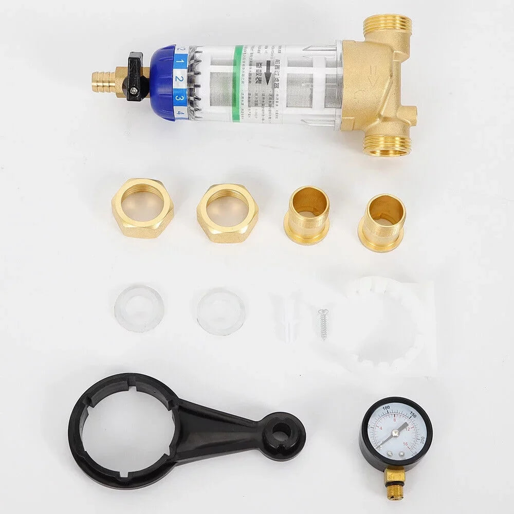 Down liquid Spin Filter Reusable Mesh Filter Sediment 3/4" 50℃ Inch liquid System