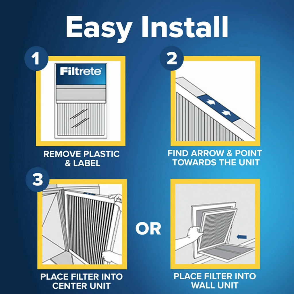 Filter, 1 Virus, MPR 1500 16x20x1 Air MERV Filtrete Filter Smart Bacteria 12, Allergen,