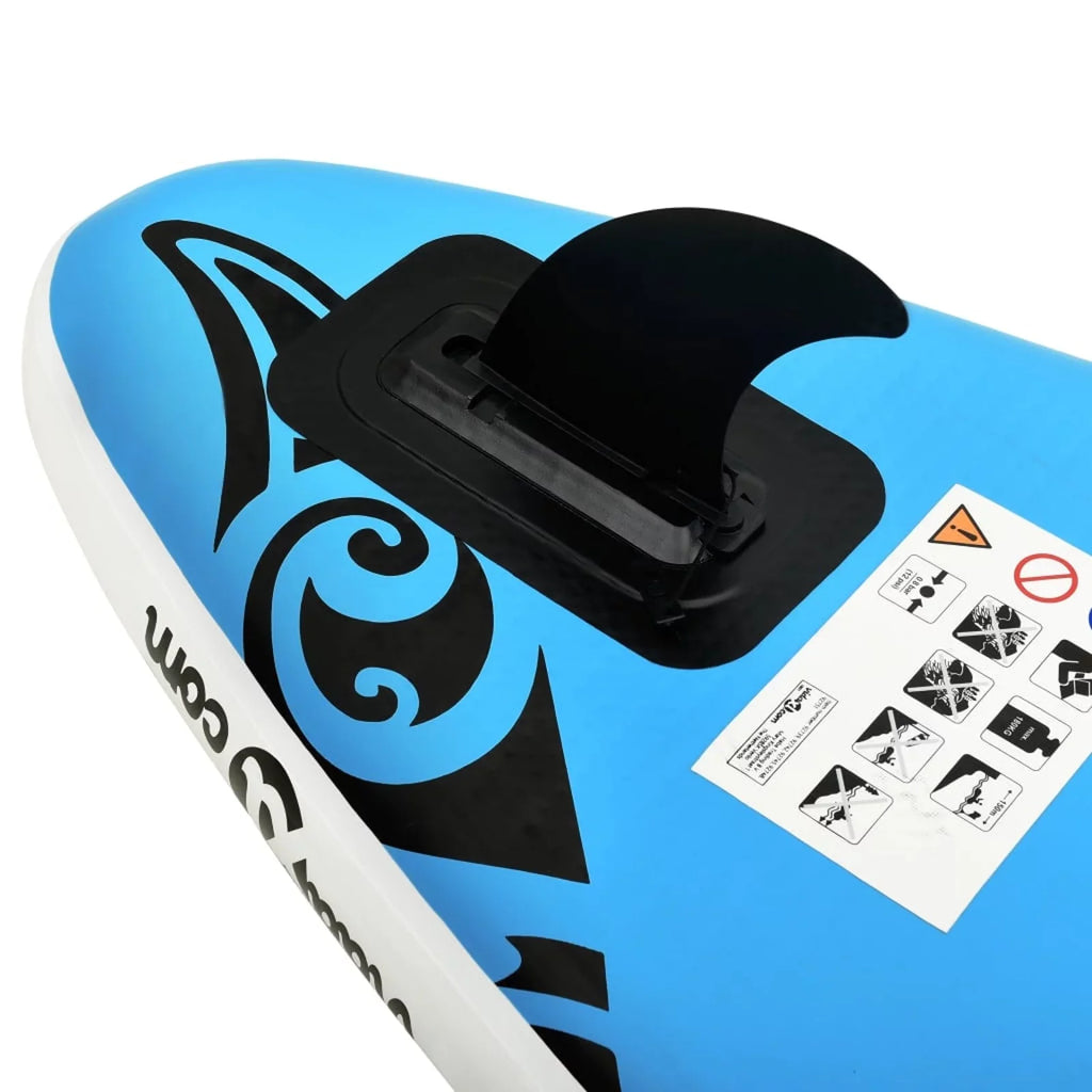 126"x29.9"x5.9" Set Inflatable Blue Walmeck Paddleboard