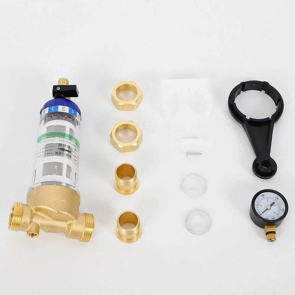 Down liquid Spin Filter Reusable Mesh Filter Sediment 3/4" 50℃ Inch liquid System