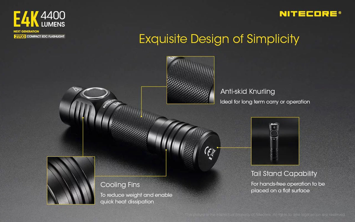 Lumens Charger and generation and Combo: Cord Eco-Sensa NITECORE Batteries - NL2150HPR Next Intelligent E4K 4400 Flashlight +UMS2 w/NL2150HPi USB