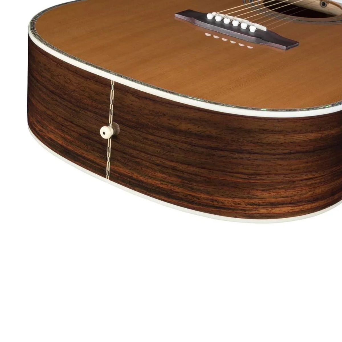 Guitar ZAD80 Solid dimension Natural Finish Acoustic "OM" Zager - Smaller Cedar/Rosewood