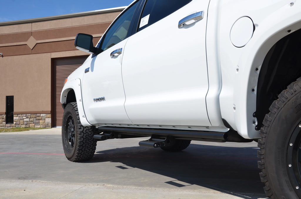 Gas Crewmax | Tundra Compatible RealTruck Beds, Black T074Rkrcc SRW Toyota Rails with All 2007-2021 Textured N-Fab | | by Rkr