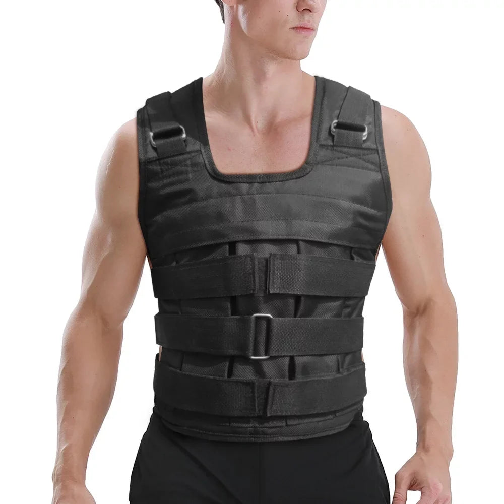 Oxford Weighted Loading Adjustable Weight Strength (Empty) Cloth Weight Training Vest Load Jacket moobody Exercise 50kg Max.