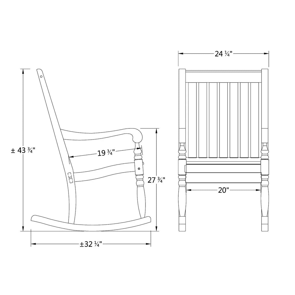 rocker cambridge mahogany lyon white casual porch