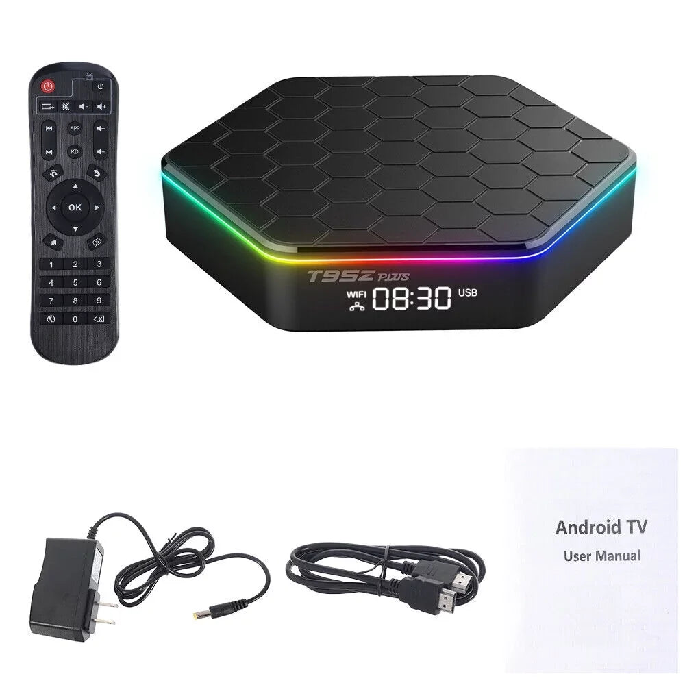 6K JahyShow Smart Stream Quad T95Z - Box TV Plus 4+128G Android Player, Core 12.0 HD
