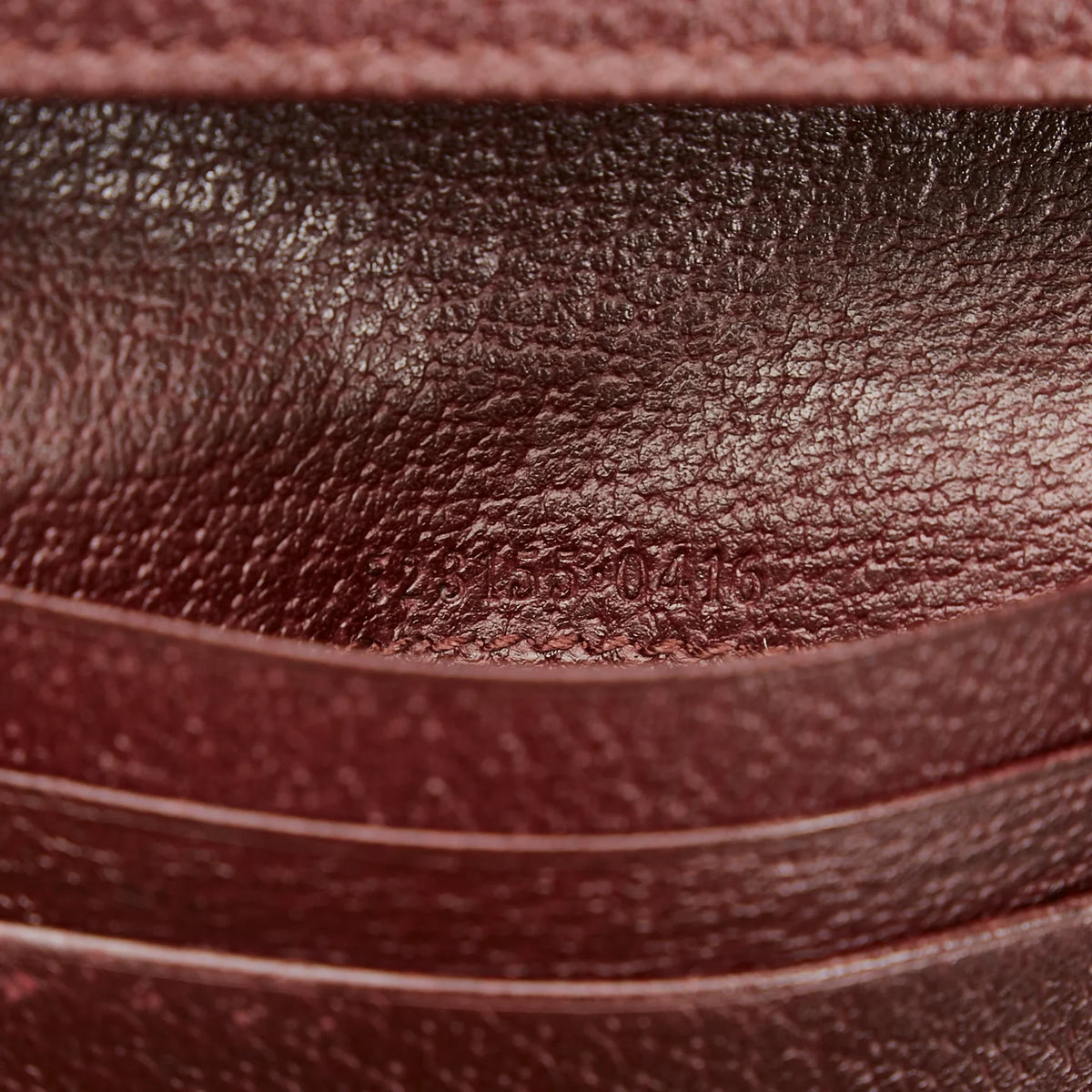 Leather Authenticated Wallets Pre-Owned Ophidia Small (Good) Unisex Red Calf
