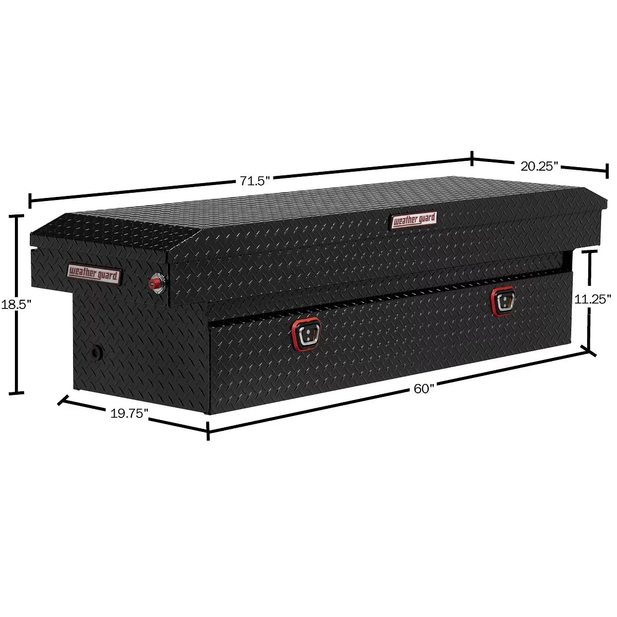 127-5-03 Box,Black,Non-Adjustable,72 in Truck Guard climate