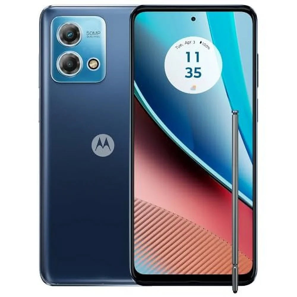 (Excellent AT&T, - (128GB) 2023 LTE Cricket, 4G Moto 10 Only Stylus Used) 6.5" XT2317-3 Net G For