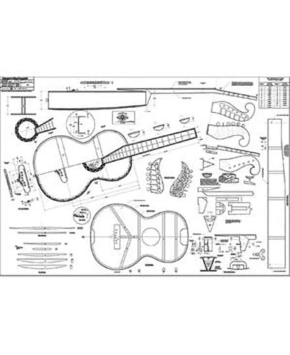 Austro-German 52" Full-Scale Plan Martin 36" x Guitar