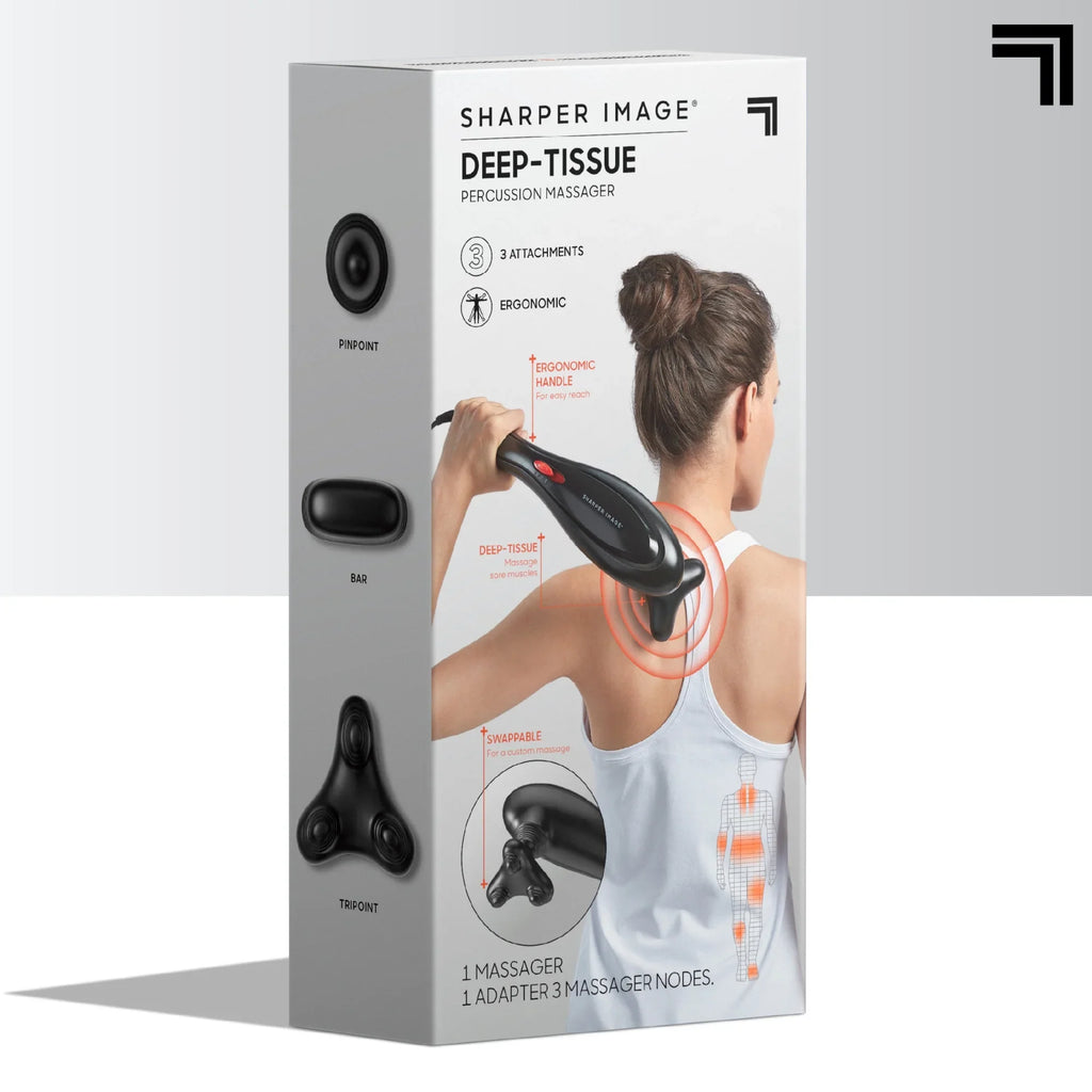 and and with Kneading Interchangeable Back Relaxation and with Sensation, Massage Heads, Soothing Personal Nodes for Heat, Neck Sharper Swappable Massager Image® Calming Deep-Tissue