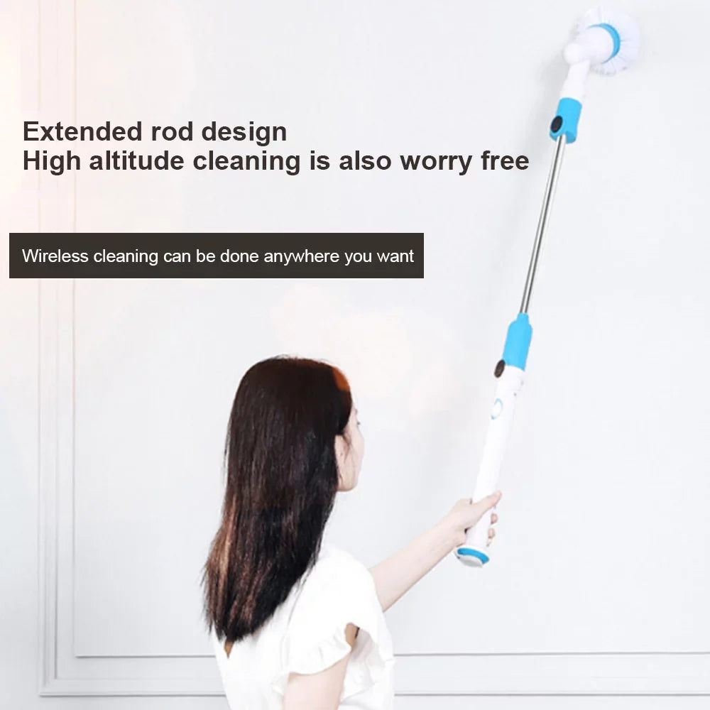 Scrubber Scrubber Floor Spin Brush AYMZ Power Electric Cordless Cleaning for Bathroom Shower