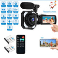 Touch Ultra Control Remote for & Microphone Camera 48MP Vlogging Camera 4K HD IPS with Video Youtube 3.0" Wifi Digital Camcorder Screen Camera