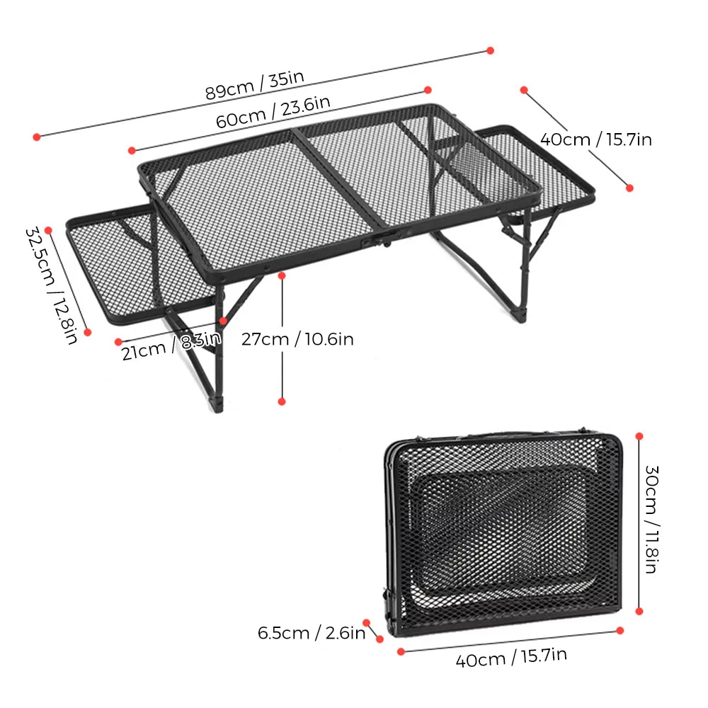 Dcenta Convenient Camping, Prep Table, Food Folding and for Ideal Compact, Picnics Station and