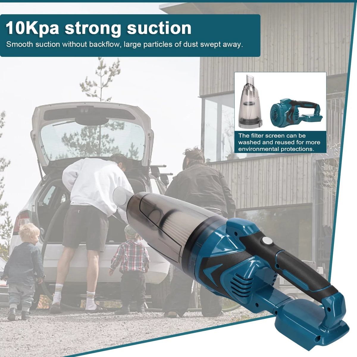 Cleaner Power and 10KPa Cordless High Andoer Dual Use, Vacuum Cleaner, Portable Car Home Vacuum