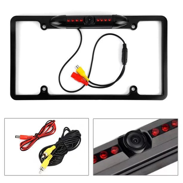 License Backup BOSS Frame for BOSS Plate Rearview Car Black Radio Camera