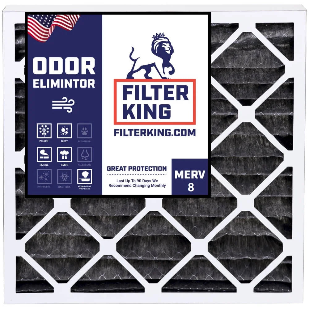 Carbon MADE | HVAC King 8 | Filter A/C IN MERV Furnace | Pleated Filter 11.5 4-PACK .75" x dimension: Actual Filters | x 11.5 Air USA 11.5x11.5x1