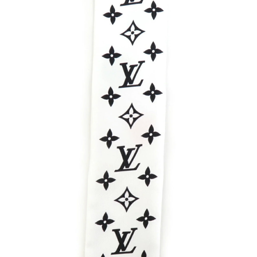 BB M78284 YK LV Painted Pre-Owned Scarf (Good) Silk Dot Women's Bandeau White Multicolor Muffler x