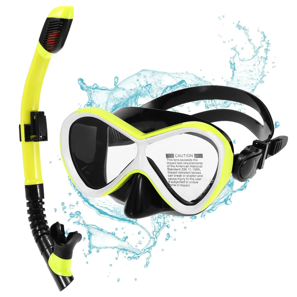 Goggles for Goggles Tube with Snorkel Dry Snorkel -fog Swimming Professional 6588 Set Kids