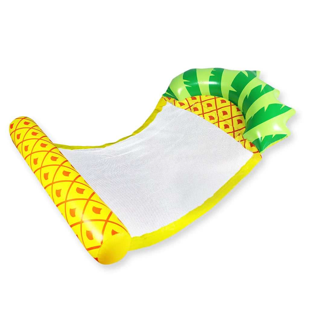 Pool Zoey Pool Float liquid Purpose Lounge, Inflatable Hammock Swimming Pool Float Swimming Comfortable Lounger, Hammock Float liquid Adult Multi Raft-Pineapple