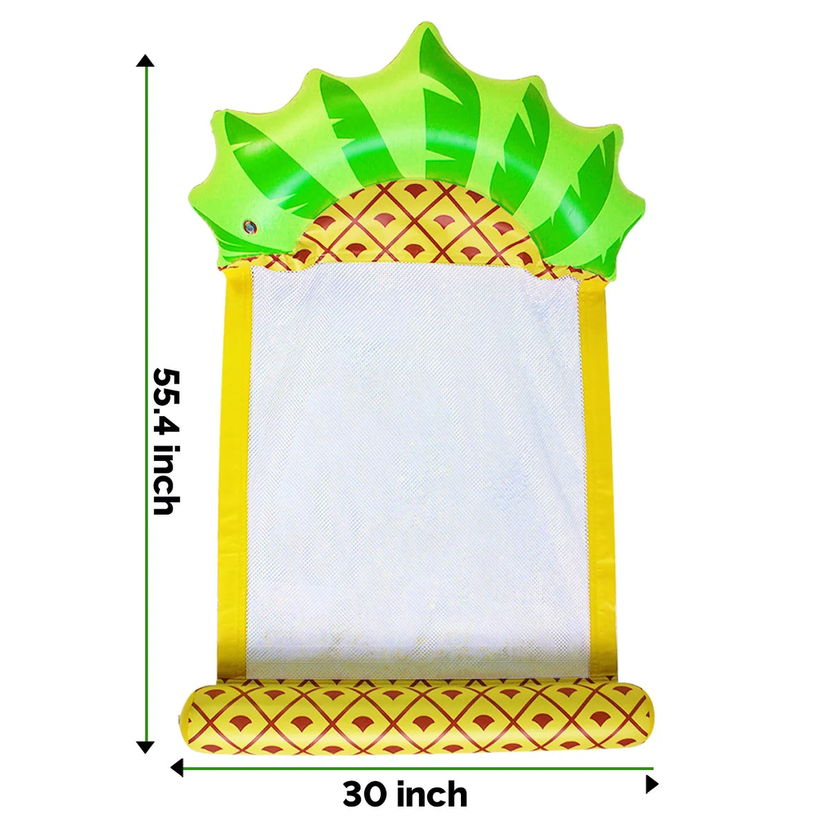 Pool Zoey Pool Float liquid Purpose Lounge, Inflatable Hammock Swimming Pool Float Swimming Comfortable Lounger, Hammock Float liquid Adult Multi Raft-Pineapple