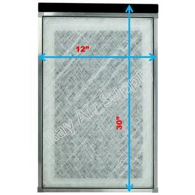 RAYAIR 12x30 Air WHITE Replacement MicroPower Pads (3 12x30 Compatible SUPPLY Filter Cleaner Guard Pack) with Refills