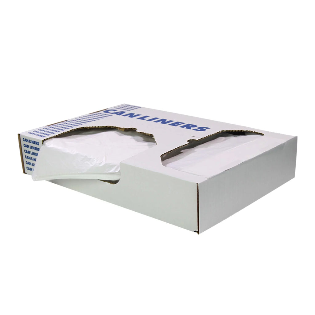 Liners, Can Of Case 10 1,000 23" Heritage Gallons, 24", x Low-Density Liners 0.35-mil Clear, Trash