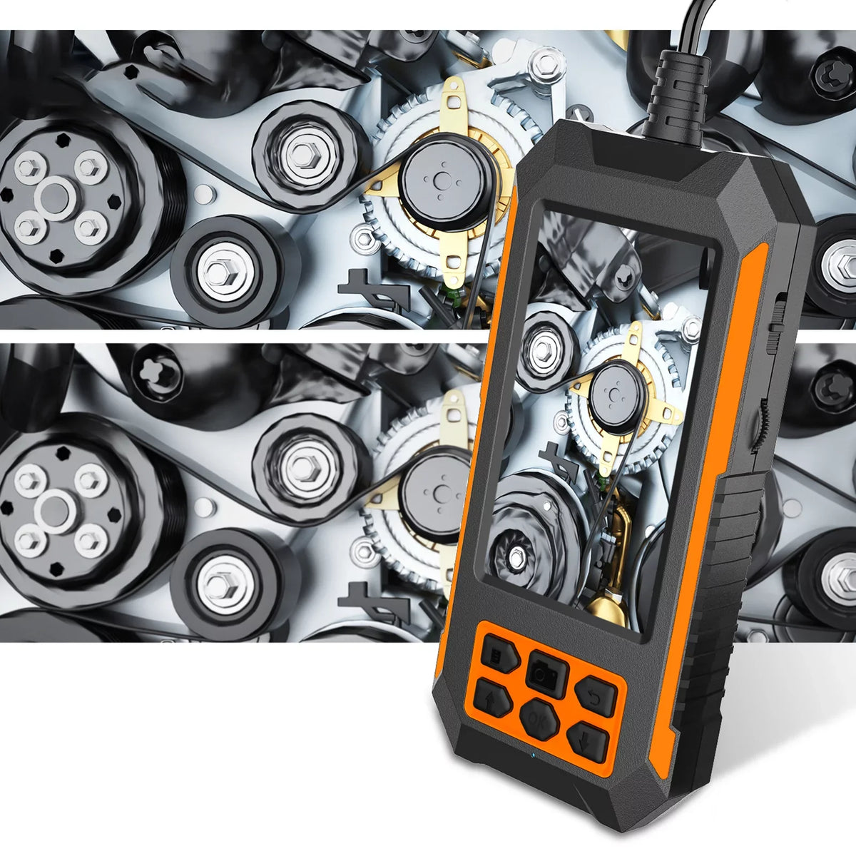IP68 Camera Waterproof inch Display LED * endoscope,1944P Industrial Waterproof 8 1944P Camera Dual 4.5 Camera Waterproof inch 1080P/2592 Camera Display Camera Shinysix IP68 5m inch LED 4.5