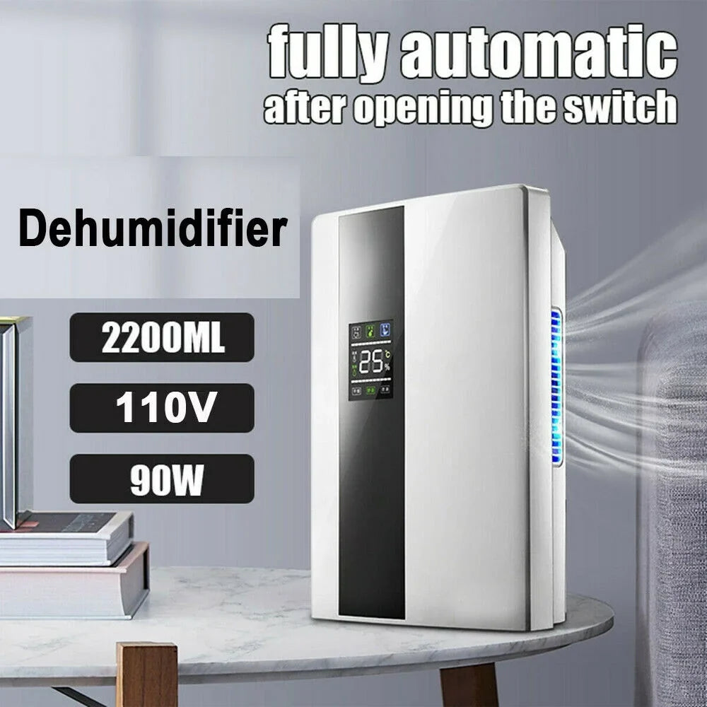 DENEST 2.2L with Remote 90W Screen Control Dehumidifier LCD & Portable