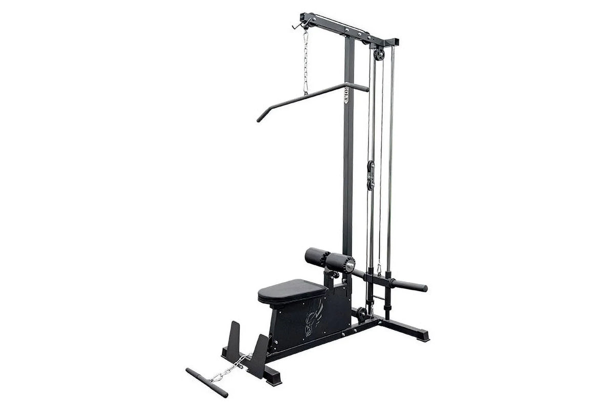 Lat-Pulldown/Low-Row HUNTER: BOLT Plate-Loaded Combo