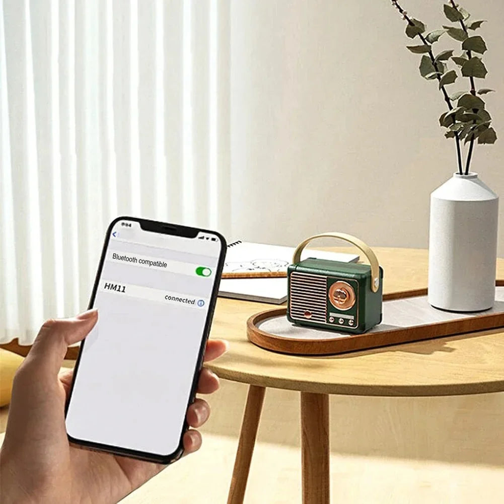 Cute Subwoofer Mini Card Music Retro Portable Radio Creative High Smart exterior grade Wireless Box Speaker