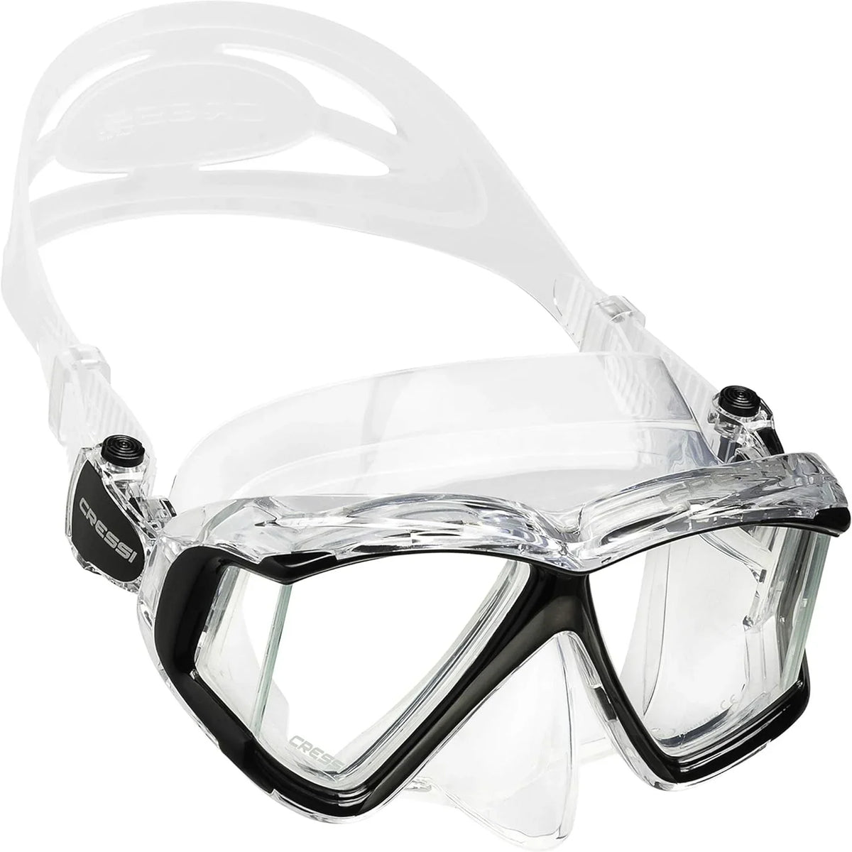 Soft Designed For A Silicone Seal 4: Panoramic - Mask In Diving View 4-Window Tempered - Glass Italy Wide Perfect Pano - Skirt