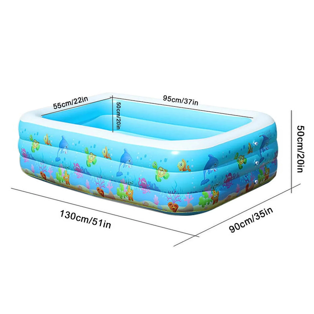 Kid Bathtub Swimming Basin Inflatable Pool Portable Pool OWSOO Swimming